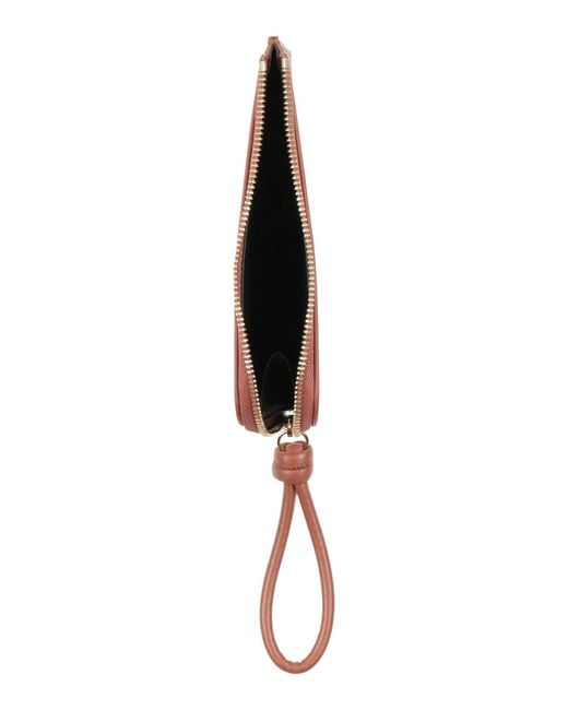 Jil Sander Brown Coin Purse Leather