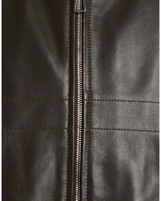Paul Smith Black Dark Jacket Lambskin for men
