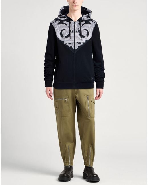 Versace Blue Sweatshirt Cotton for men