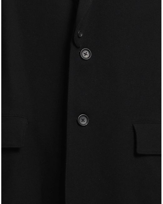 Yohji Yamamoto Black Coat Wool for men