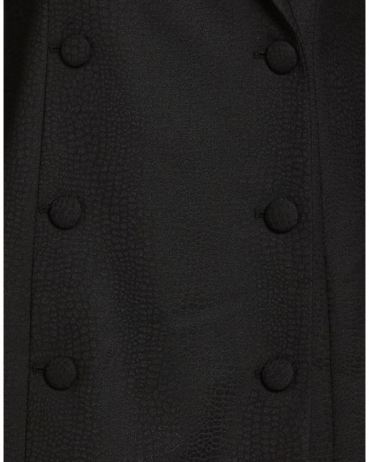 MARCIANO BY GUESS Black Mini Dress Polyester, Virgin Wool, Elastane