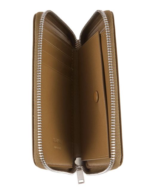 Jil Sander Natural Khaki Wallet Cow Leather for men