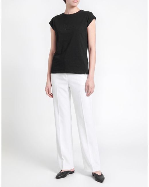 Herno Black T-Shirt Cotton, Elastane