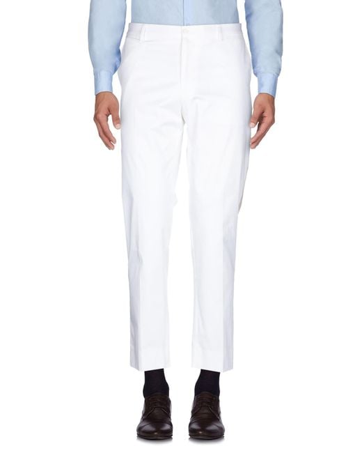 Dolce & Gabbana White Trouser for men