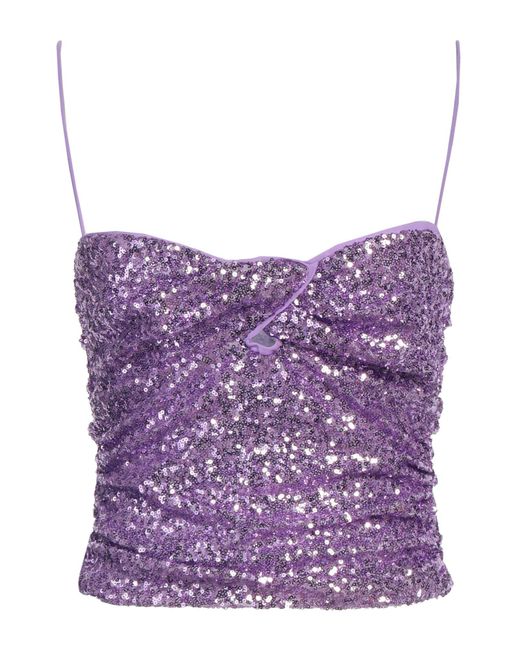Pinko Purple Lilac Top Polyamide, Elastane