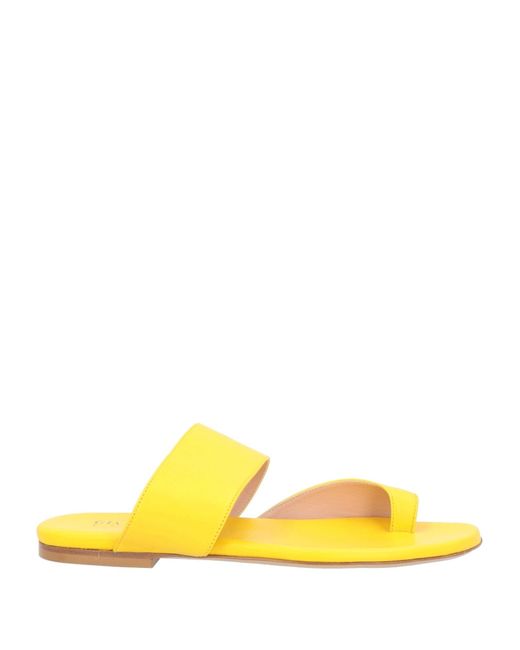 GIA COUTURE Yellow Thong Sandal