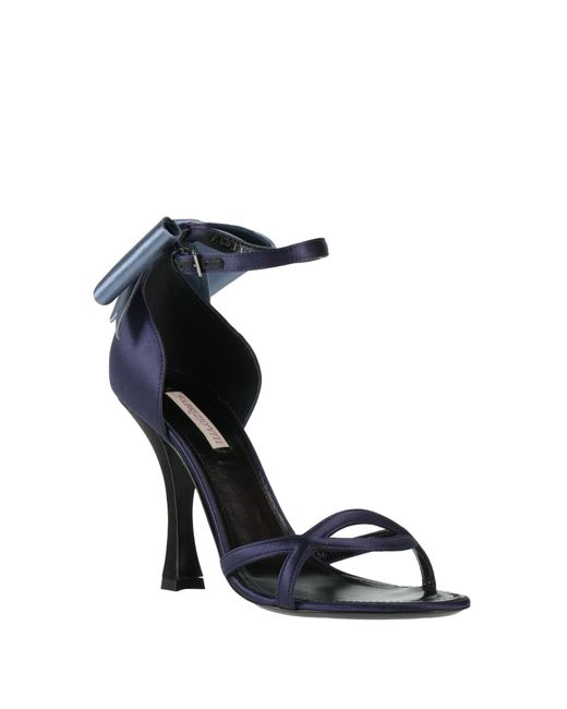 Fabrizio Viti Blue Sandals Textile Fibers