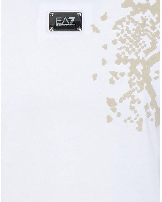 EA7 White T-Shirts for men