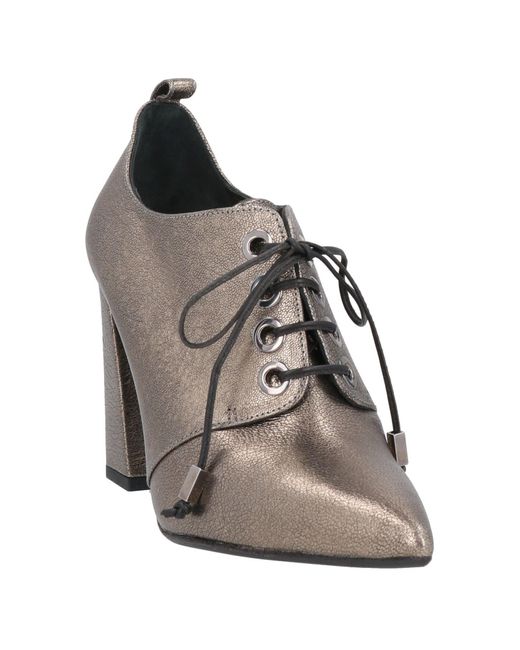 Chantal Gray Lace-up Shoes