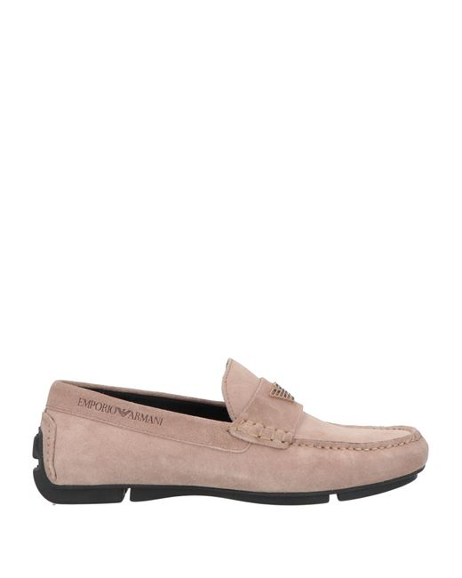 Emporio Armani Pink Loafers for men