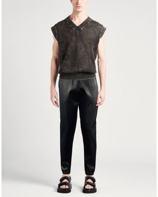 Takeshy Kurosawa Black Pants Viscose for men