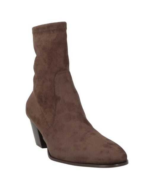 Sergio Levantesi Brown Dark Ankle Boots Leather