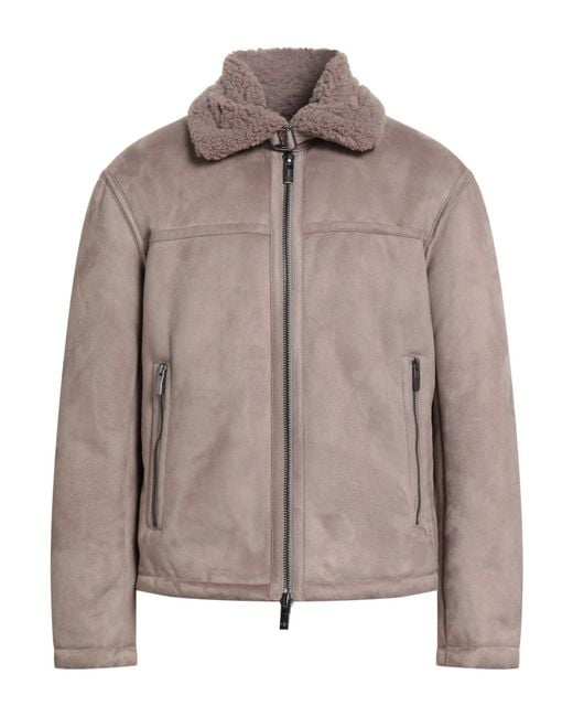 ARMANI EXCHANGE Brown Shearling & Teddy for men