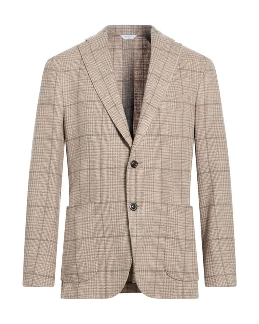 Boglioli Natural Blazer Wool, Cashmere for men