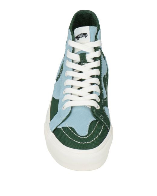 Vans Green Sneakers Leather, Textile Fibers