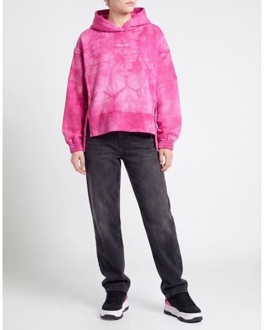 DISCLAIMER Pink Fuchsia Sweatshirt Cotton