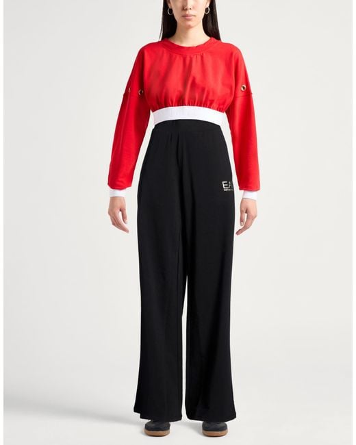 EA7 Black Pants Cotton, Elastane