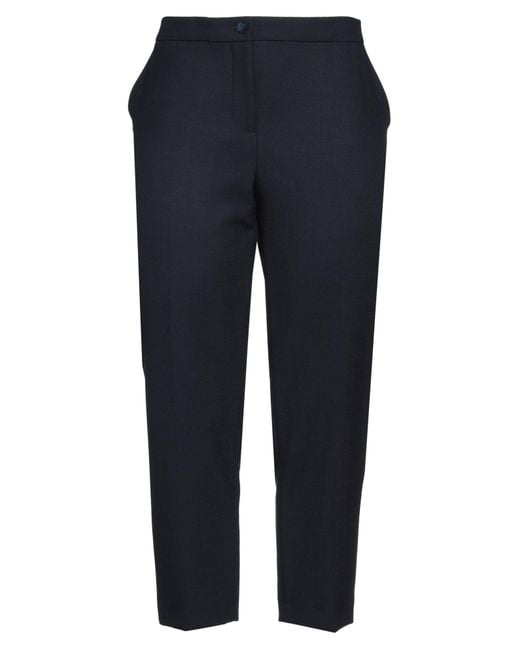 PT Torino Blue Pants Polyester, Virgin Wool, Elastane