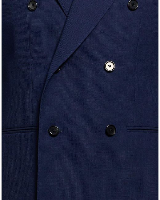 Caruso Blue Blazer Wool, Elastane, Polyamide for men