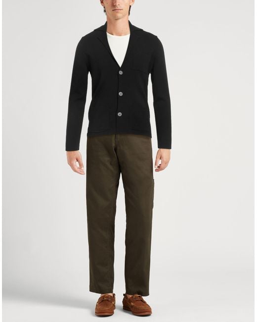 Alpha Studio Black Cardigan for men