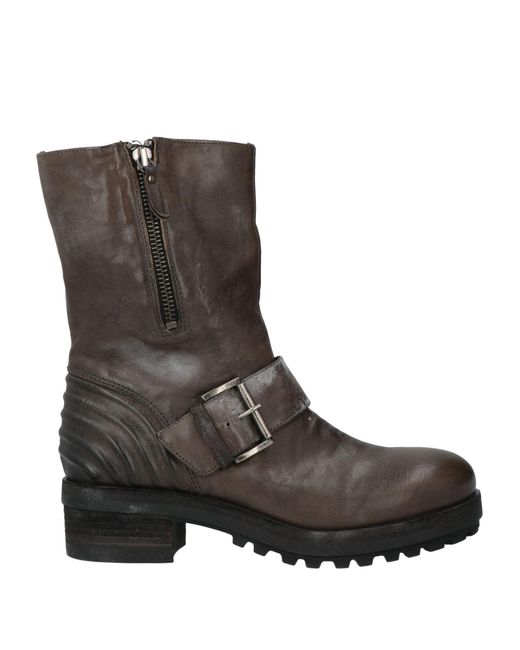 Vic Matié Brown Ankle Boots Leather