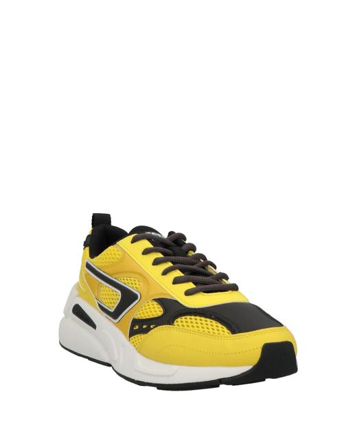 DIESEL Yellow S-serendipity Sneakers In Leather And Mesh for men