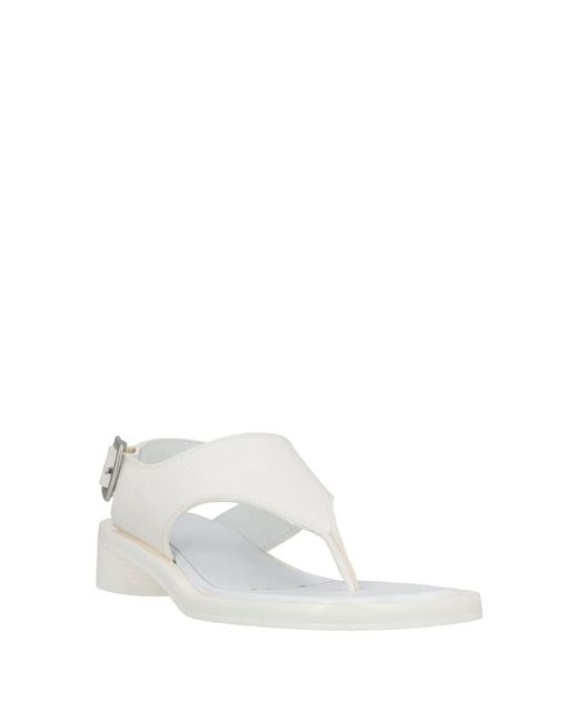 Maison Margiela White Sandals Leather