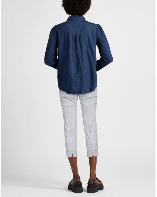 Peserico Gray Midnight Pants Cotton, Elastane
