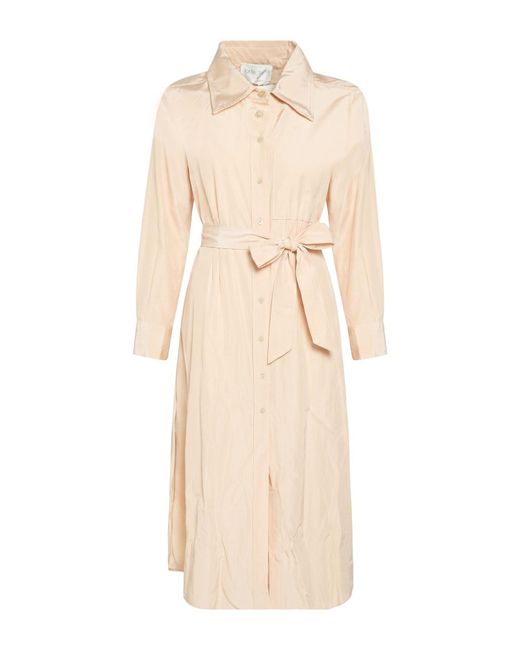 Forte_forte Natural Light Maxi Dress Polyester, Cotton