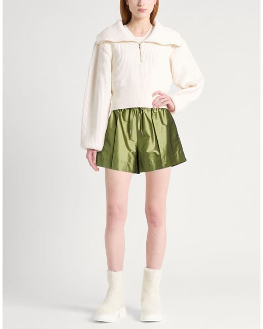 Sandro Green Shorts & Bermuda Shorts Polyester, Polyamide, Elastane