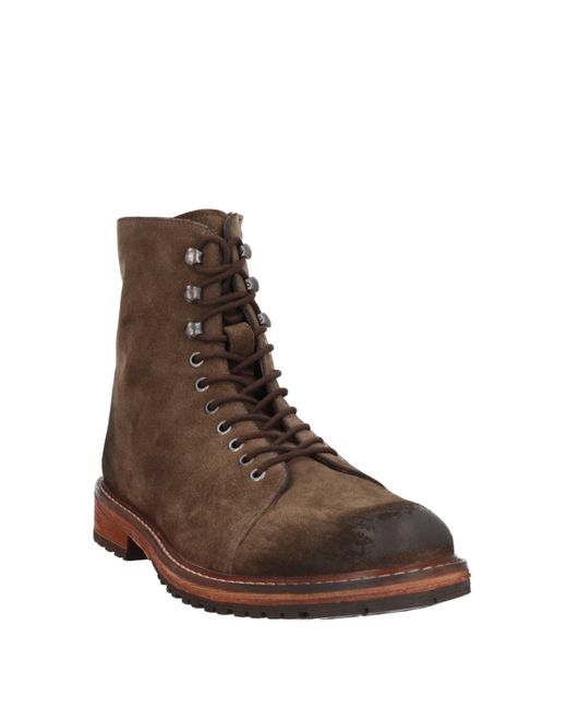Minoronzoni Brown Ankle Boots for men