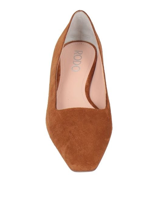 Rodo Brown Ballet Flats