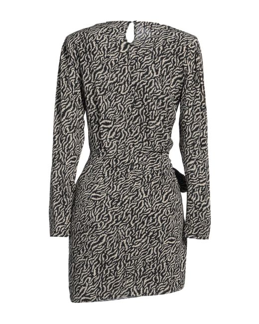 Isabel Marant Gray Mini Dress Viscose, Polyester