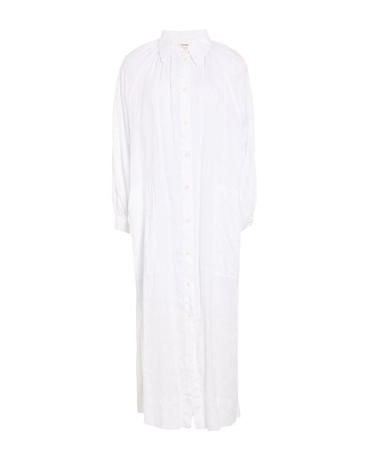 Ottod'Ame White Midi Dress Linen