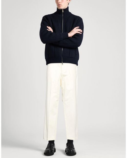 Messagerie White Pants Cotton, Elastane for men