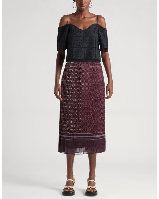 Liu Jo Purple Midi Skirt
