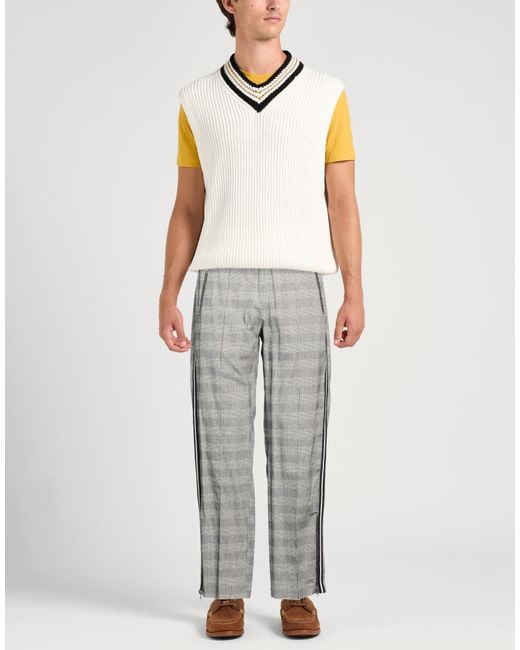 Department 5 Gray Pants Cotton, Polyamide, Elastane for men