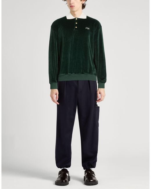 Drole de Monsieur Green Polo Shirt Cotton, Polyester for men