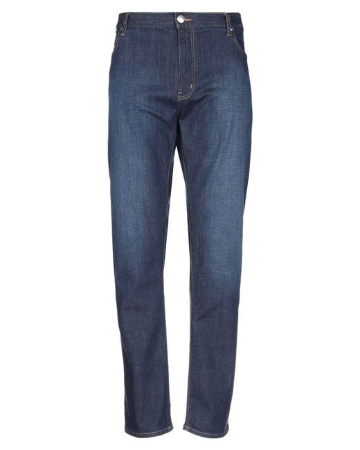 Armani Jeans Blue Jeans Cotton, Elastane for men