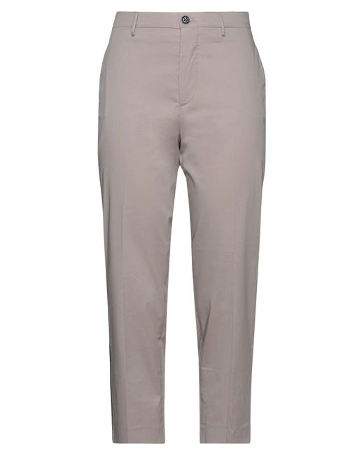 Berwich Gray Dove Pants Cotton, Elastane