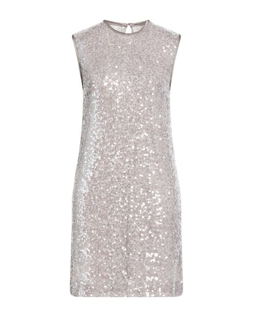 Ottod'Ame Gray Mini Dress Polyester, Elastane, Viscose