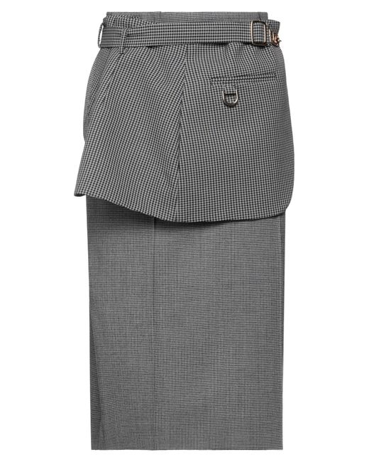 Fendi Gray Midi Skirt