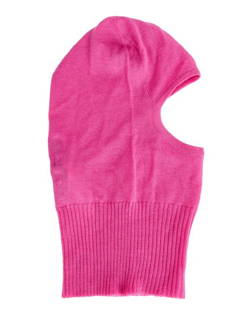 Rick Owens Pink Hat Cashmere for men