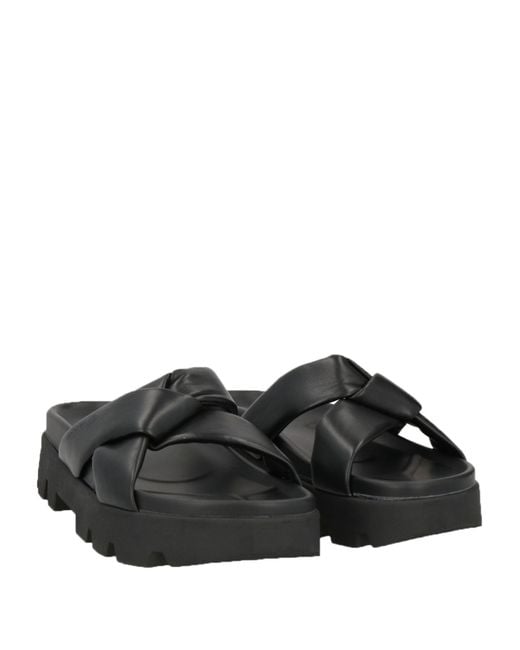 Ferragamo Black Sandals Leather for men