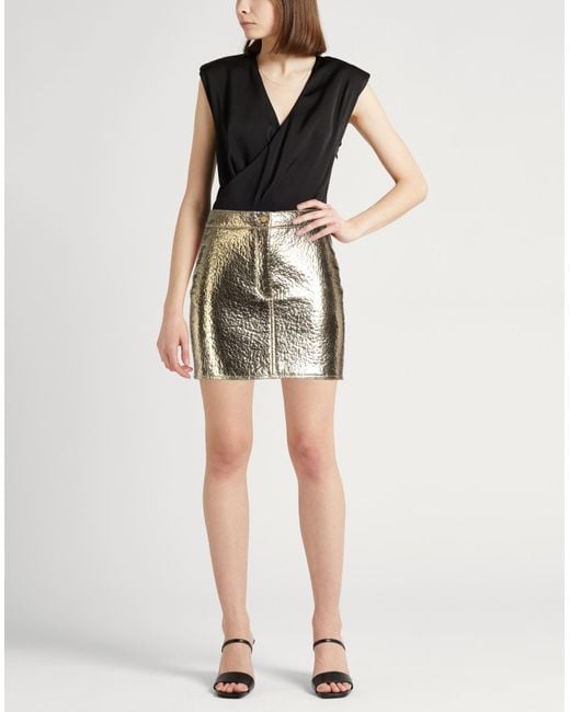 Alysi Natural Mini Skirt Polyester