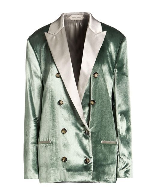 Alberta Ferretti Green Blazer Viscose