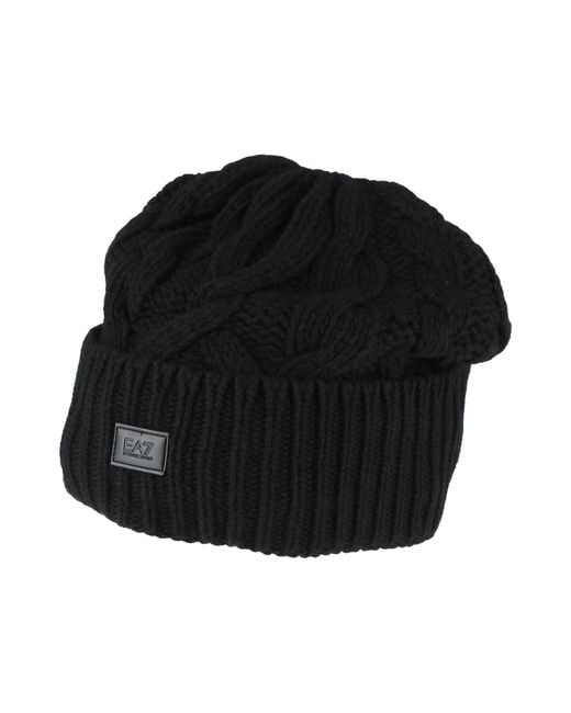EA7 Black Hats for men