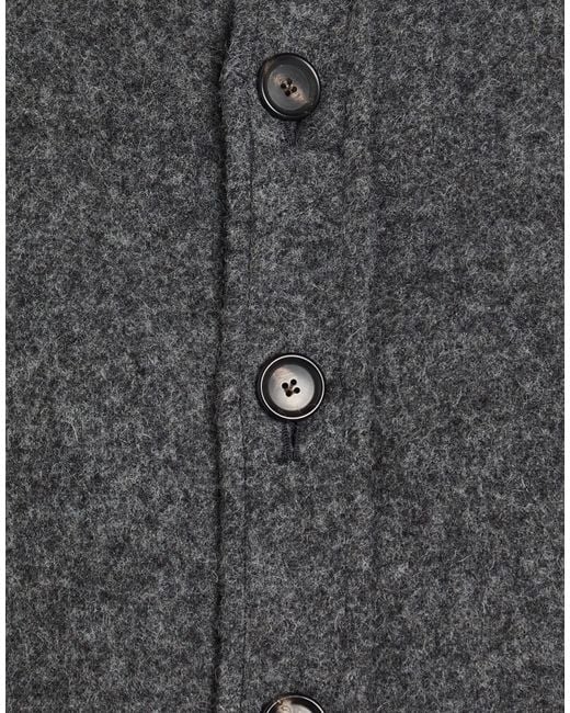 De Petrillo Gray Jacket Virgin Wool for men
