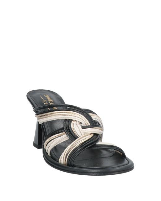 Emanuélle Vee Black Sandals