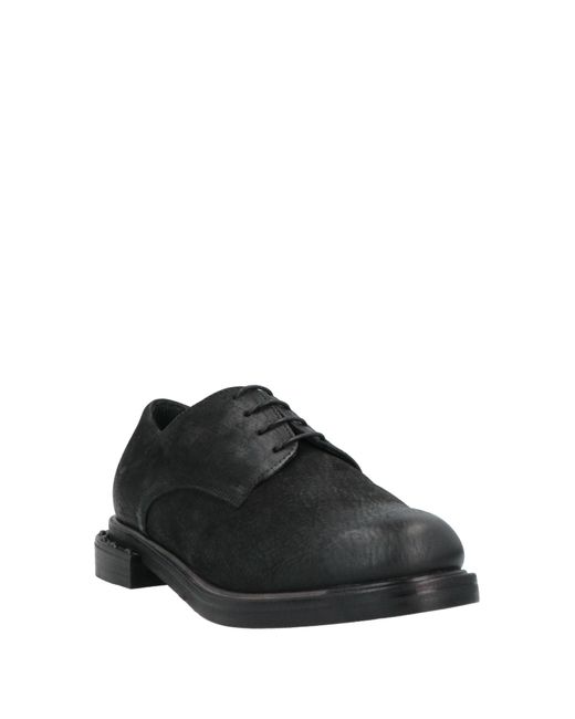 Ink Black Lace-Up Shoes Soft Leather